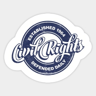 Civil Rights! Sticker